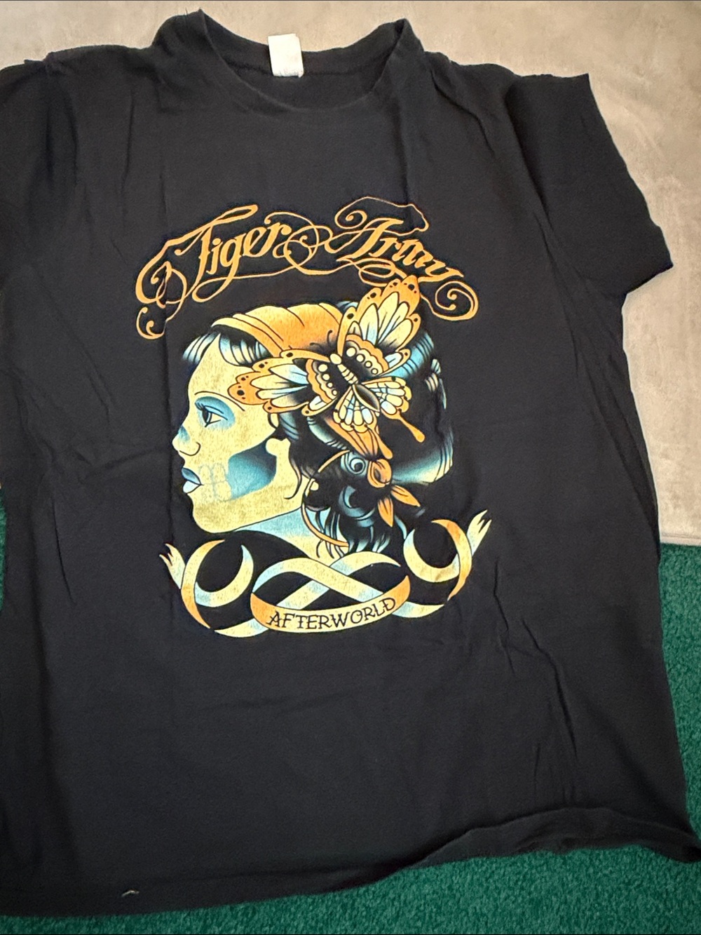 Tiger Army Afterworld Graphic Black Men's T-Shirt